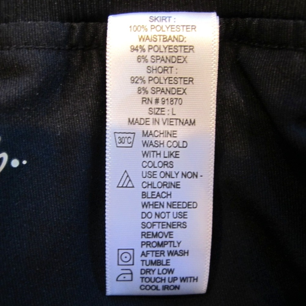 Cypress Club Skort Built-in Shorts Tummy Smoothing Women's Black Stretch NEW! - Picture 4 of 7